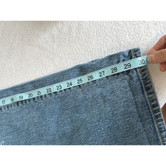 Women's Wild Fable high rise baggy Jeans Size 2/26R Blue Distressed ripped - Picture 11 of 12